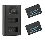 【LO QUE PUEDE OBTENER】 2 x Batería Canon LP-E12 de repuesto; 1 x Cargador de batería USB dual LP-E12 con pantalla LCD; 1 x cable USB - negro