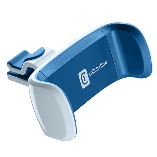 cellularline | Car Holder - Universal | Soporte de Coche para Smartphone Supercolorido - Fijación en el Coche Mediante Gancho a Las Rejillas de...