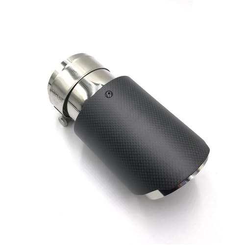 Tubo de escape para coche con cola de acero inoxidable y fibra de carbono para lucir en carretera