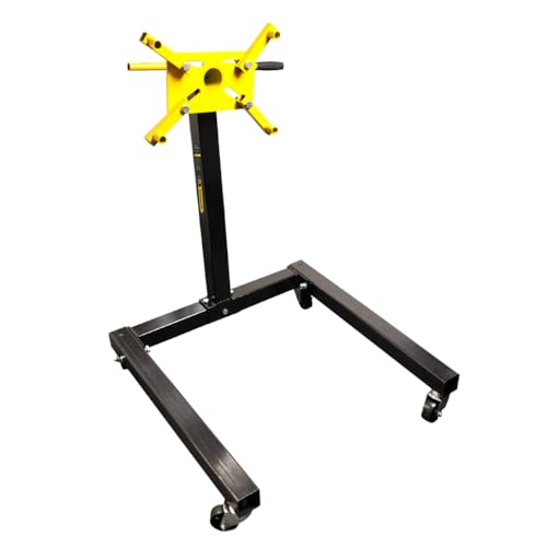 RocwooD Engine Stand 1500 lbs 680kg Heavy Duty Support Swivel Transmission Gearbox Professional Mount Tool Car Trolley Garage Workshop 360 Degree Rotation