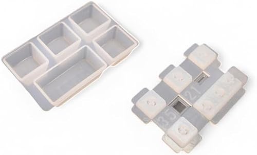 2 Piece DIY Keycap Silicone Mold MD3521 for Mechanical Keyboard