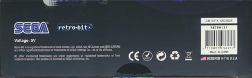 Mando SEGA Saturn Cool Pad de Retro-Bit con conector original importado 3