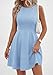 PRETTYGARDEN Cocktail Dresses for Women Summer 2026 Elegant Classy Spring A Line Sleeveless Mini Short Party Dress Pockets (Light Blue,Medium)