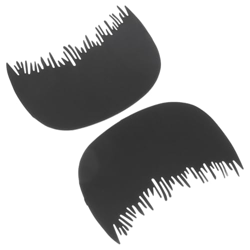 Toyvian Set de 2 Peines Línea del Cabello Protector Anticaída de Partículas Peine de Plástico para Espesar el Cabello Herramienta Portátil para Uso Femenino y Masculino Fácil