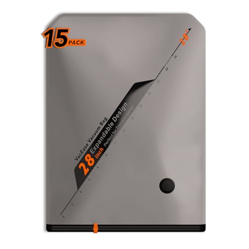 Vacbird 15 Pack 28' Vacuum Bags for Storage - No Pump,...