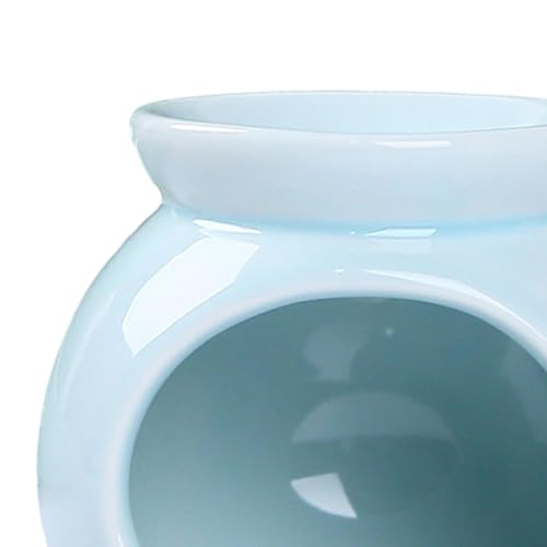Qianly 3X Ceramic Essential Oil Burner,Aroma Oil Burner,Mini Candle Holder Tealight Candle Holder,Scented Melt Burner for Porch