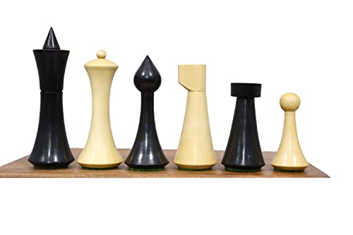 Pièces d'échecs uniques en buis et ébène le cadeau idéal pour joueur