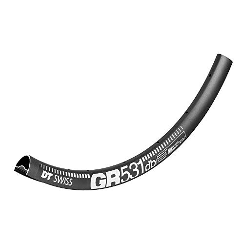 Jante DT Swiss RGR531DBBK32700 route et gravel noire 32 trous pour freins à disque