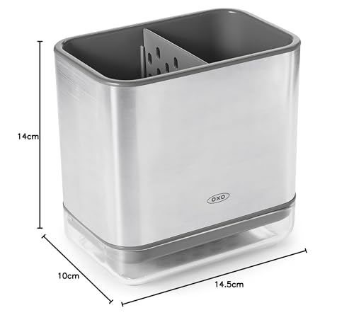 OXO Suporte de pia de aço inoxidável com boa aderência, tamanho único