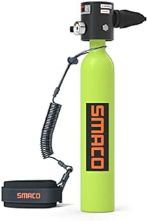 Scuba Tank for Diver Mini Diving Tank Mini Scuba Tank Breath Underwater Device Scuba Cylinder with 5-10 Minutes 0.5L Capacity Diving Tank Diving Equipment Provide A Underwater World Tour, Green