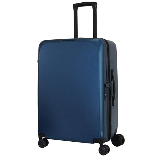 Image of Verage Luxe Freeland 68 cms Blue Check-in Hardsided Trolley Bags for Travel, Expandable Hardshell Suitcase with Spinner Wheels, TSA Approved Lock Luggage (Medium-Check-in 24 inch)