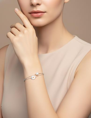 Image of KOURA 925 Sterling Silver Bracelet for Women & Girls | Sleek Adjustable Link Design | Timeless Silver Jewellery for Everyday Use, Work, Celebrations & Thoughtful Gifting