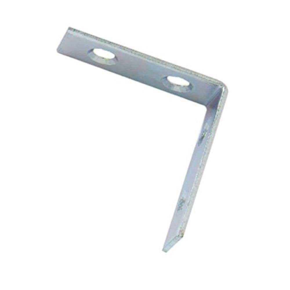Merriway Bright Zinc Plated Bh05148 (4 Pcs) Corner Brace Bracket Plates, Bzp 75Mm - Pack Of 4 Pieces