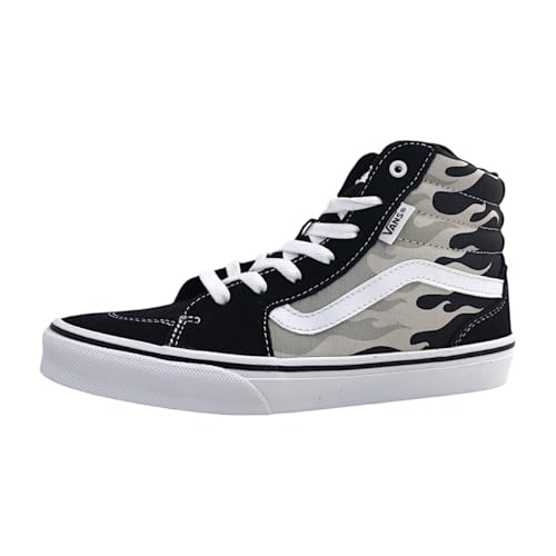 Vans Filmore Hi, Zapatillas para Unisex niños, Tonal Flames Grey/White, 37 EU
