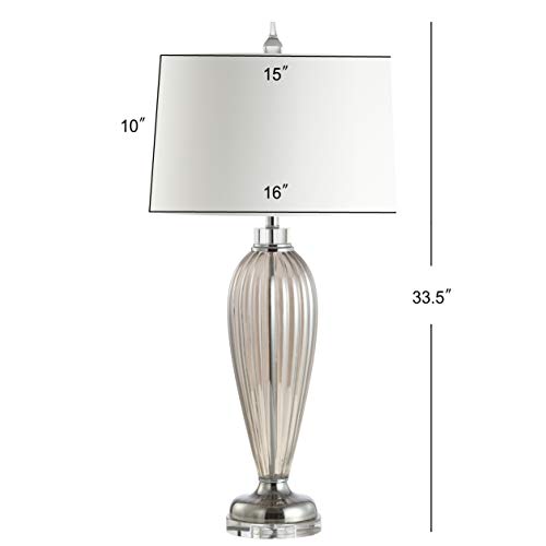 Lámpara de Mesa JONATHAN Y 33.5" Cristal Gris Ahumado miniatura 3