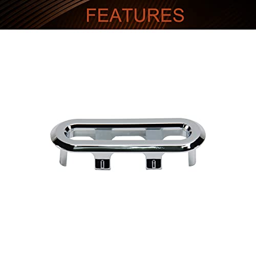 MroMax Sink Overflow Covers Bathroom Kitchen Basin Trim Oval Ring Caps Insert Spares Silver Tone 6 Pcs, 6 Pieces - Image 3