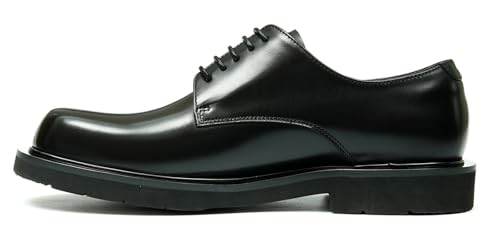 Santimon Oxfords Shoes for Men Formal Dress Derby Genunie Leather Plain Toe Modern Suit Shoes Men's Fashion Lightweight Prom Wedding Tuxedo Business Causal Comfortable Shoes3