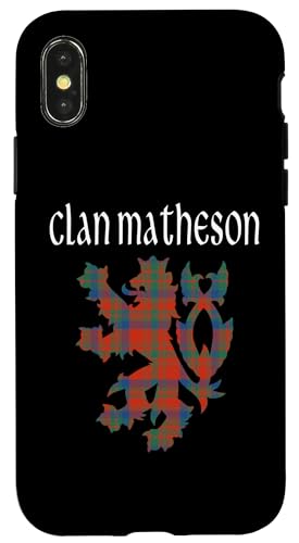 Image of iPhone X /XS Clan Matheson Tartan Scottish Family Name Scotland Pride Case