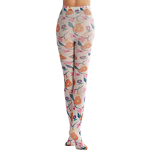 Image of Sahabowi Women Tights, Opaque High Waist Pantyhose, Vintage Control Top Stockings