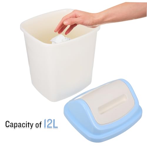 Caneca de basura para baño pequeña con tapa de polipropileno miniatura 5