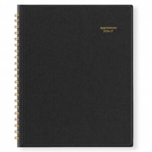 Agenda rendez-vous 2026-2027 juillet-juin 8.5"x11" spirale