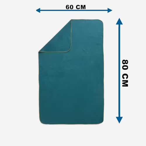 Image of Quick Dry Microfibre Towel for Hand & Face Wash (Medium Size, Dark Green) 60X80 Cm