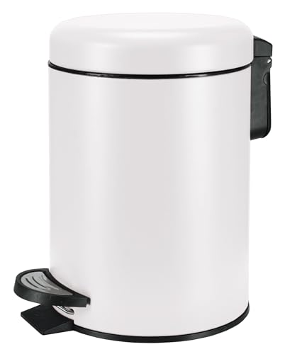 Kleine Wolke Kosmetikeimer One, Farbe: Weiß, Material: Edelstahl/PP, Größe: Eimer 3 Liter