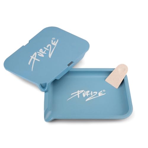 PURIZE Biotray mit Deckel - Öko-Stylisches Roll-Kit aus Plant-Fiber-Composite