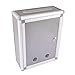 FytStycale Mailbox Key Lock Mailbox Outdoor Metal Post Box Rustproof Locking Wall Mounted Mailbox Drop Box Aluminum Alloy Suitable for Residential Building Apart, Top Open