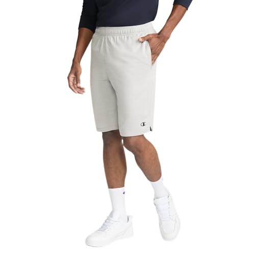 Champion Mens Sport Shorts Standard Fit 10 Inch Inseam Lightweight Fabric Moisture-Wicking Available in Regular and Big & Tall New Manhattan Mist Heather 3X-Large