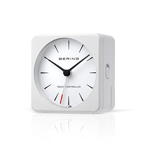 BERING Damen und Herren Alarmclock Funk Movement - Home Decor Collection mit Kunststoff Glas – Bild 3