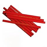 Matite da carpentiere, 175 mm, set da 12 per marcare legno e materiali da costruzione...