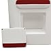 Wise DLX1168-1906 DLX Series Pontoon Steering Console - White/Crimson Red
