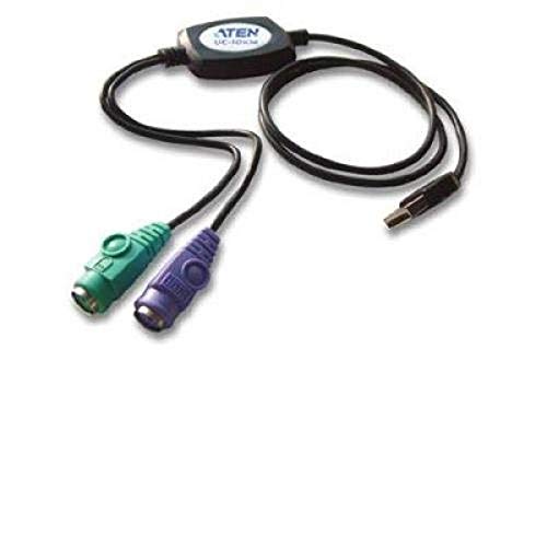 ATEN UC10KM PS/2 auf USB Konverter, Schwarz
