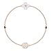 Swarovski Remix Collection Clover Strand, Blanc, Métal Doré Rose