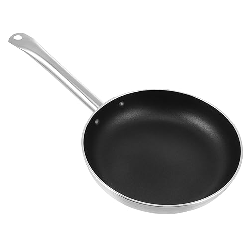 Mobestech 1Pieza Sartén de Aluminio Antiadherente Mango Individual para Freír y Pancakes Compatible con Inducción y Cocina Ligero y Duradero