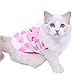 Pet Clothes, Cat Sweater Fleece Cat Clothes Winter Warm Puppy Vest Coats Dog Jacket Costume for Cats Kitten Puppy Small Dogs (S-Pink Rabbit)