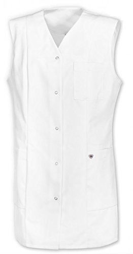 BP 1510-400-21-XL Uniformjacke, Ärmellos, V-Ausschnitt, 215,00 g/m² Stoffmischung, weiß ,XL