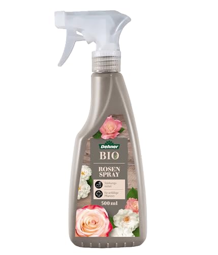 Dehner Bio Rosenspray, Spezialpflege, hochwertiger Flüssigdünger, Dünger für Rosen, Pflanzenstärkungsmittel, 500 ml, bunt