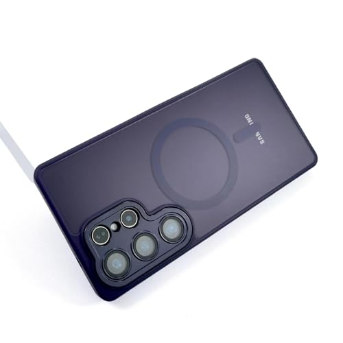 Coque Samsung S23 Plus violet mat pour une recharge sans fil au bureau
