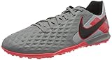 Nike Swoosh, Lifestyle Nike Unisex Legend 8 Academy TF Football Shoe, MTLC Bomber Gry/Black-Particle Grey, 44.5 EU