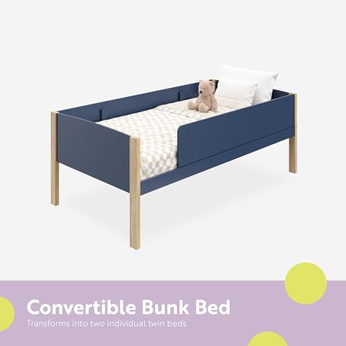 image for Storkcraft Next Delray Twin-Over-Twin Convertible Bunk Bed (Midnight B