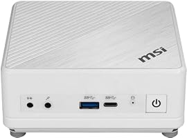 MSI Cubi 5 10M-244BEU Mini PC Barebone, Intel Core i5-10210U, bis zu 64GB RAM, 1x M.2-SSD und 1 x 2.5”-SSD/HDD, WLAN 802.11ac 1x1, Bluetooth 5, Weiß