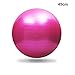 Yoga de Mode Durable Boule 45cm 55cm 65cm 75cm Yoga Pilates Fitness Sport Balls Équilibre Exercice for Les Femmes Filles Boule de Massage (Color : Pink 45cm)