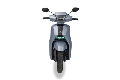 Image of Ampere Nexus EX+ Electric Scooter by Greaves | 136 km IDC Range | 5 kW Peak Power | 6.2 inch Smart Cluster with Navigation | Next Gen LFP Battery (STEEL GREY)