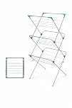 1ABOVE Premium Quality, Alloy Steel 3 Tier Clothes Airer Dryer Laundry Drying Washing Line Horse Indoor Outdoor Towel Rack-15m Drying Space- Non-Slip Feet and Corner spaces for Hangers