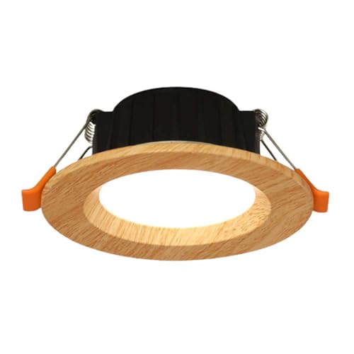 USMJQVZ Faretto da Incasso a LED Color Legno Faretto da Incasso Corridoio Corridoio Faretto da Incasso a soffitto a LED in Alluminio 5W, 7W Kit faretto da Incasso a soffitto a LED per Soggiorno