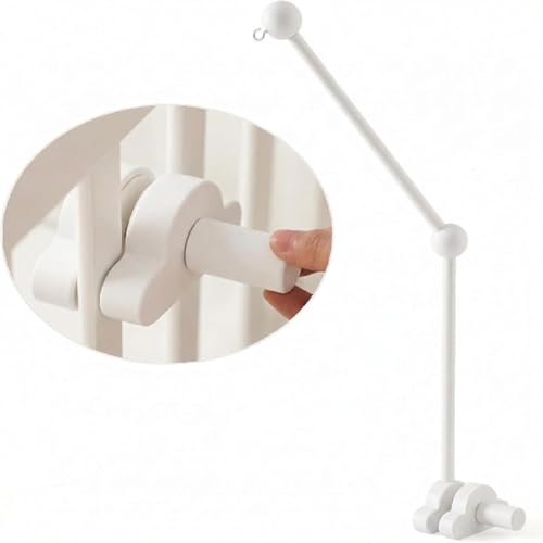 Promise Babe Baby Mobile Halterung Holz Weiß Wolken Design für Babybett,Kinderzimmer Wickeltisch Laufstall DIY Baby Mobile Halter Halterung Gestell Stange Für Aufhängung Spieluhr Windspiel Bettglocke