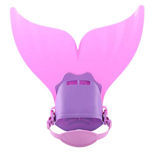 Barbatana para nadar, crianças, nadador, nadador, cauda de peixe, mergulho, pés (rosa)