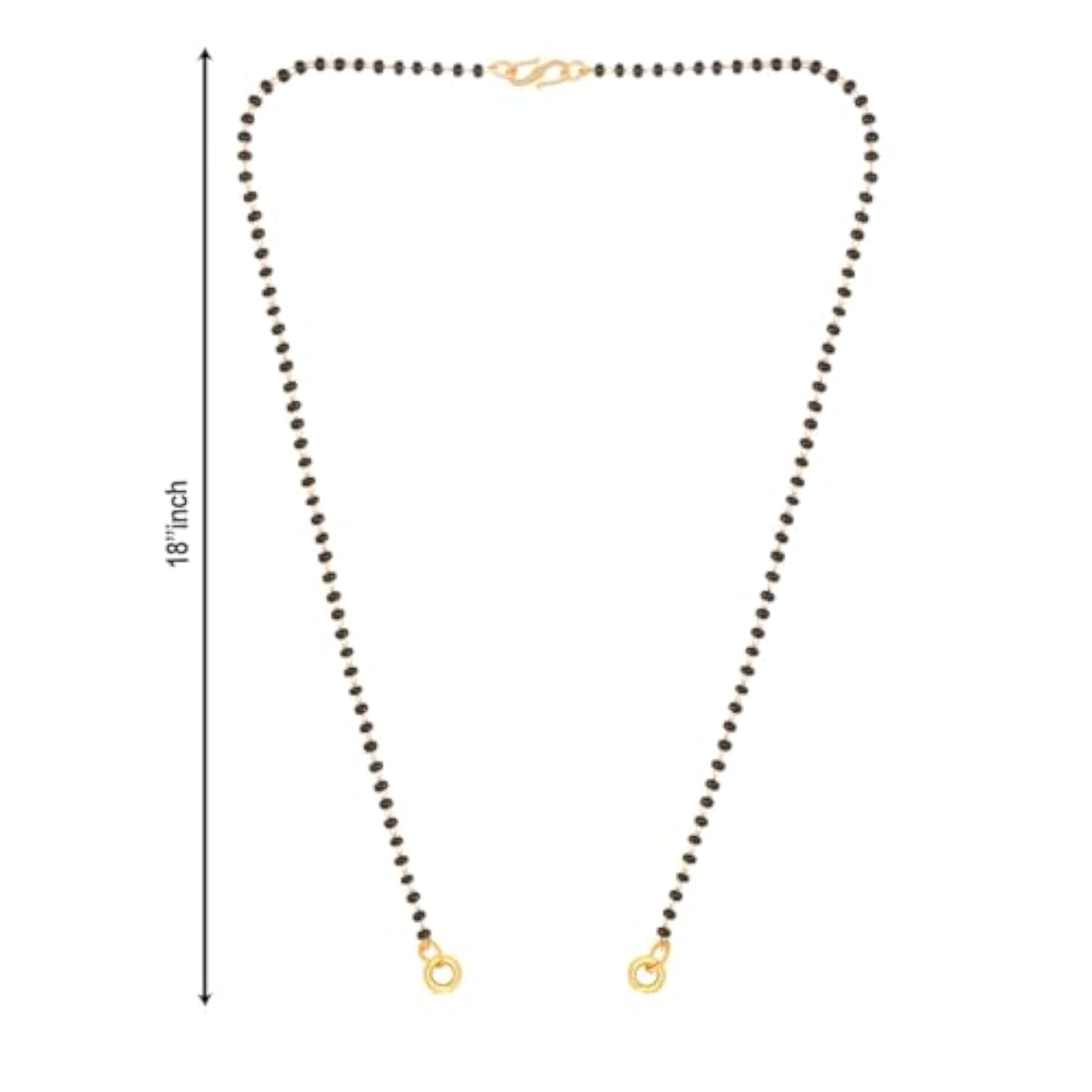 Women's Brass American Diamond Mangalsutra, Short Design